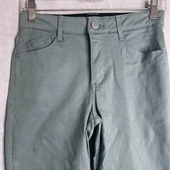 Wit‎ & Wisdom Ab Solution Light Green Twill Skinny Trouser Pants Sz 0 - Picture 3 of 10
